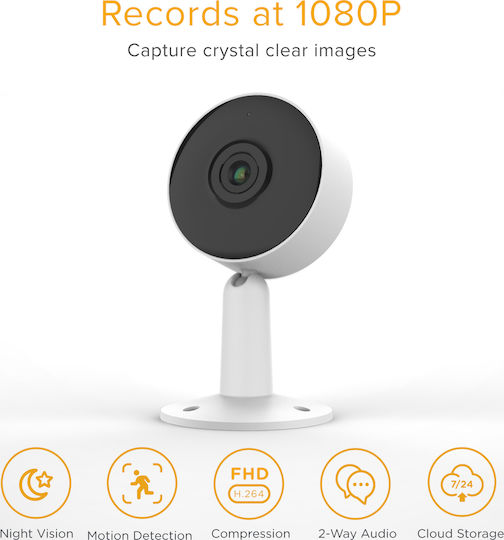 Laxihub IN1 IP Cameră de Supraveghere Wi-Fi Full HD 1080p cu Comunicare Bidirecțională