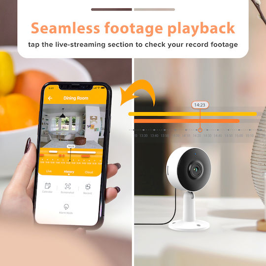 Laxihub IN1 IP Cameră de Supraveghere Wi-Fi Full HD 1080p cu Comunicare Bidirecțională