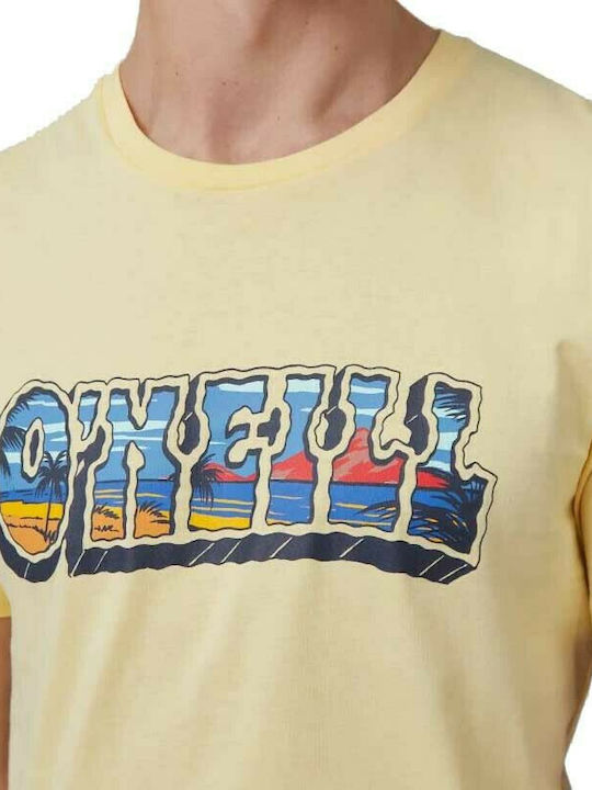 O'neill Ocean's View T-shirt Bărbătesc cu Mânecă Scurtă Galben