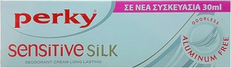 Perky Sensitive Silk Αποσμητικό σε Κρέμα Χωρίς Αλουμίνιο 30ml