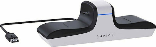 Raptor Dual Charging Dock Charging Station for 2 controllers PS5 White