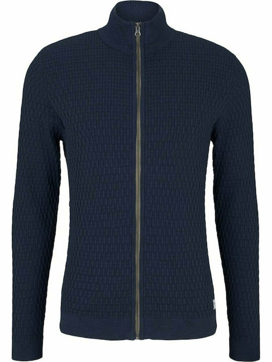 Cardigan Tricotat pentru Bărbați Albastru marin