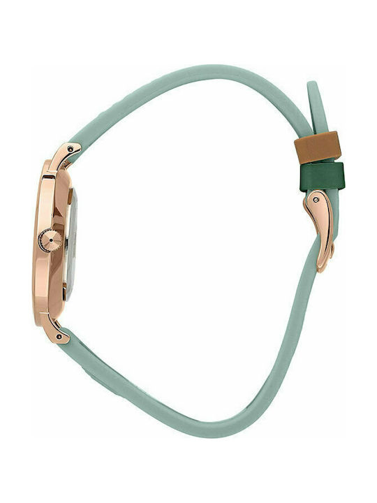 Trussardi T-Motif Watch with Leather Strap Turquoise Trussardi T-Motif Watch with Leather Strap Turquoise