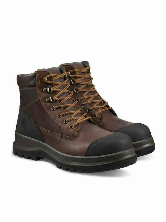 Detroit 6 Rugged Flex S3 Leder Braun Stiefel