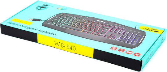 Weibo WB-540 Gaming Keyboard with RGB lighting (English US)