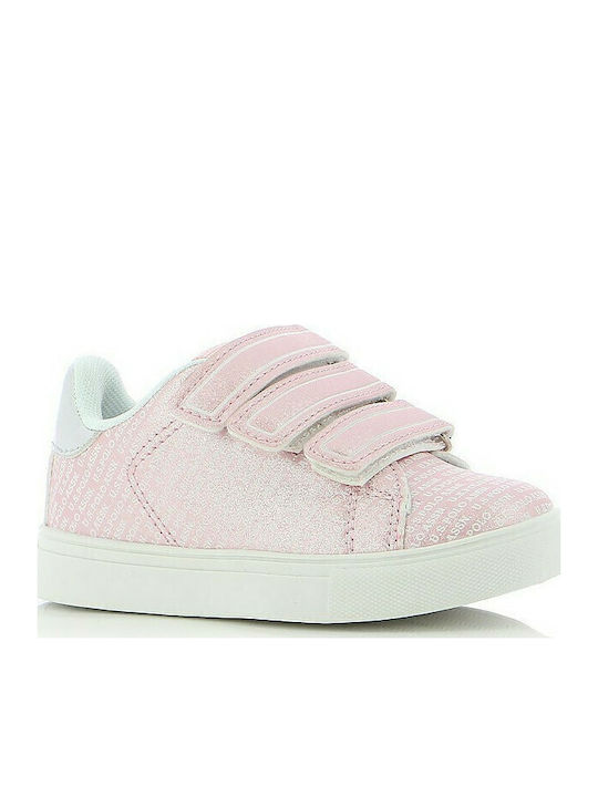 Willy 4170 Παιδικά Sneakers Ανατομικά με Σκρατς Ροζ