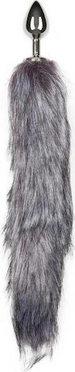 Easytoys Fox Tail Plug No 6 Dop Anal Silver 8cm