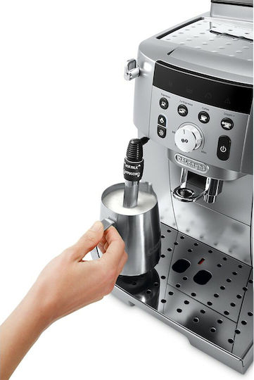 De'Longhi Magnifica S Smart Αυτόματη Μηχανή Espresso 1450W Πίεσης 15bar με Μύλο Άλεσης Ασημί