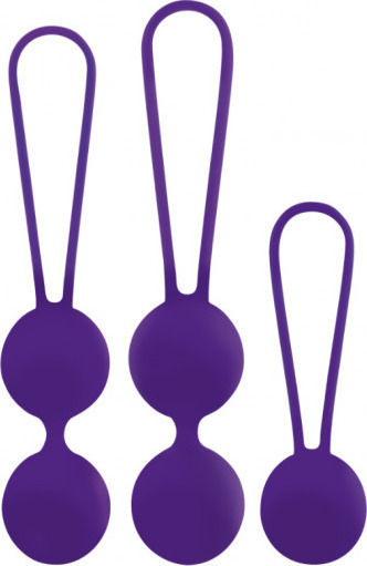 Amoressa Osian Set Premium Silicone Κολπικές Μπάλες Μωβ