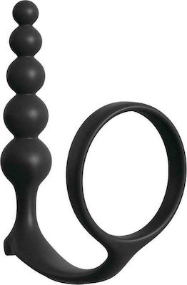 Pipedream AssGasm Cockring Anal Beads Cock Ring Cock cu Ineluri pentru penis Black