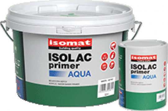 Isomat Isolac Aqua-Primer Eco Υπόστρωμα Λευκό Κατάλληλο για Ξύλο 2.5lt