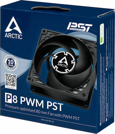 Arctic P8 PWM PST Case Fan 80mm 3000rpm 23.4cfm Without LED Lighting and 4-Pin Molex / 4-Pin Connection