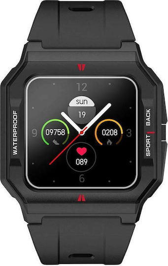 Colmi P10 46mm Smartwatch με Παλμογράφο (Μαύρο)