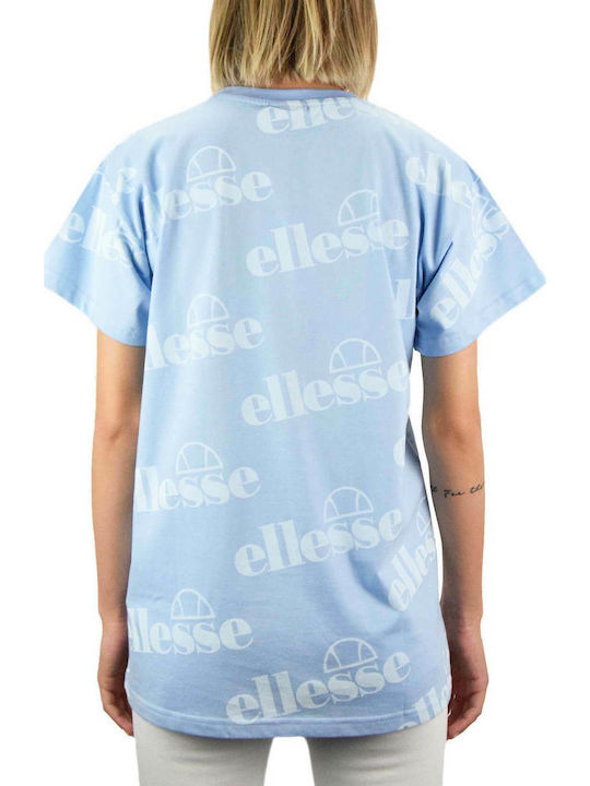 Ellesse Damen Sportlich Bluse Kurzärmelig Hellblau