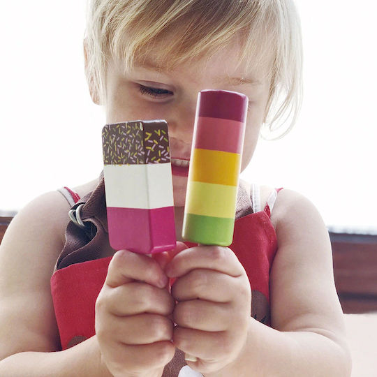 Tender Leaf Toys Ξύλινα Παγωτά Ξυλάκι από Ξύλο 6τμχ