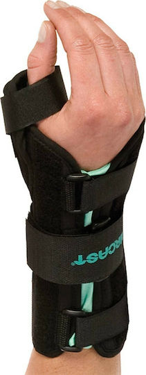 Aircast Α2 Wrist Brace with Thumb Wrist Splint 20cm with Thumb Left Side Black