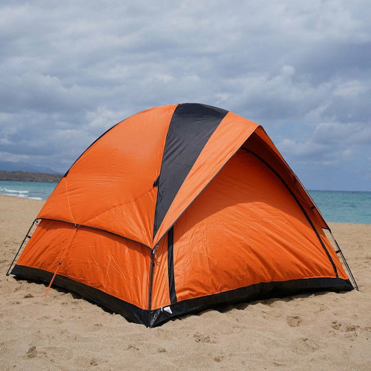 Escape Track V Σκηνή Camping Igloo Πορτοκαλί με Διπλό Πανί 3 Εποχών για 5 Άτομα 240x240x175εκ.