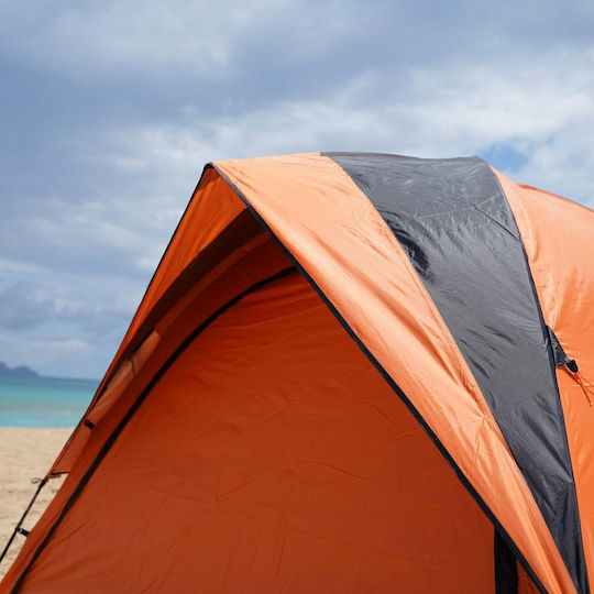 Escape Track V Σκηνή Camping Igloo Πορτοκαλί με Διπλό Πανί 3 Εποχών για 5 Άτομα 240x240x175εκ.