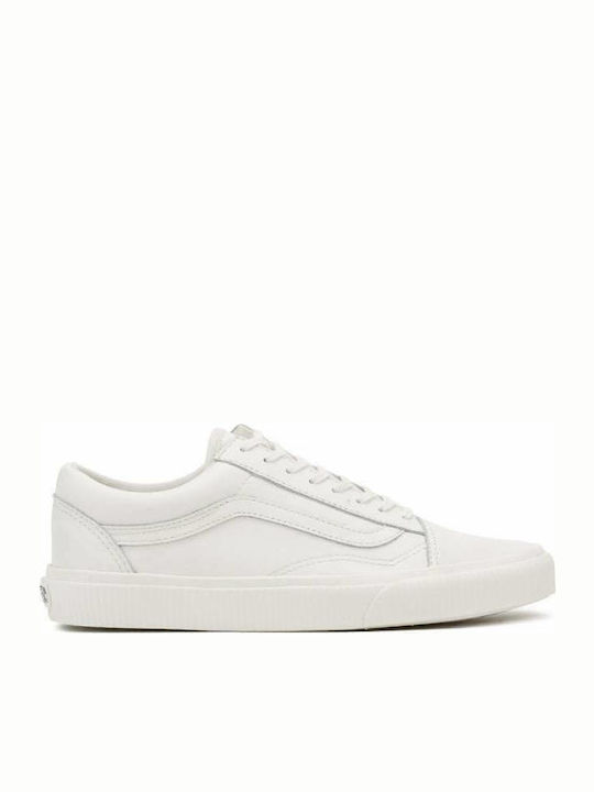 Vans Old Skool Embossed Sidewall Flatforms Sneakers White