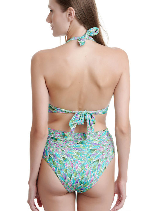 Bikini Slip High Waist Turquoise