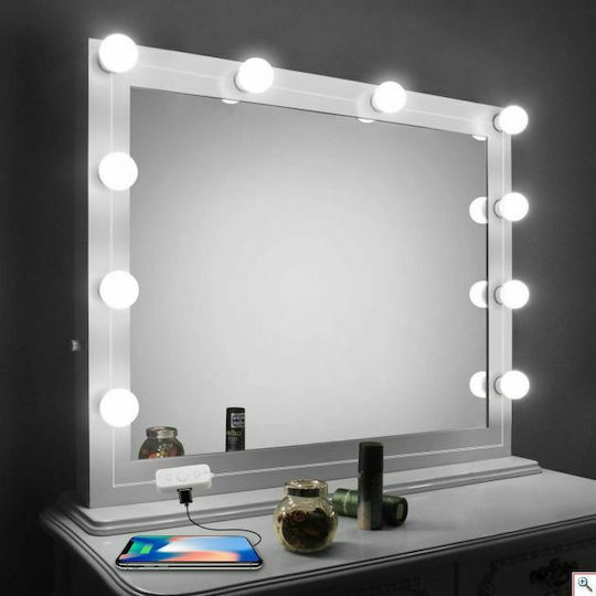 Vanity USB / Electric Vanity Mirror LED Light Cool White 12V