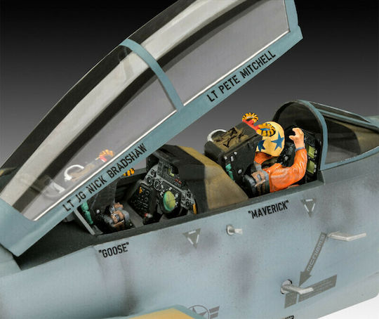Revell F-14 A Tomcat Top Gun Modeling Figure Airplane 96 Pieces in Scale 1:48