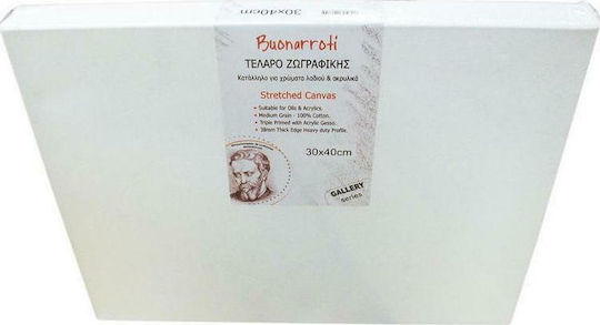 Buonarroti Leinwand auf Keilrahmen Weiß Rechteckig mit Keilrahmen 70x100cm 1Stück
