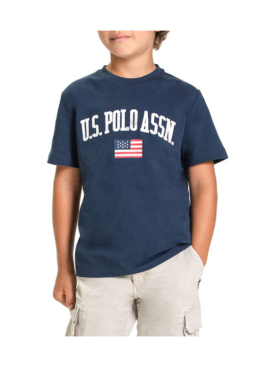 U.S. Polo Assn. Tricou pentru copii Albastru