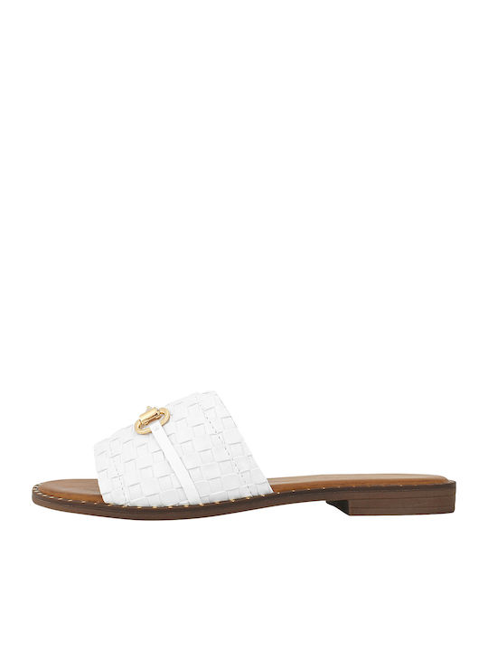 Envie Shoes Nethen Women's Flat Sandals In White Colour