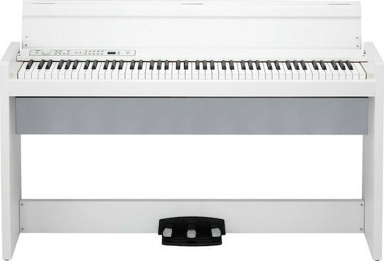 Korg Electric În poziție verticală Pian LP-380U Set cu 88 Ponderat Clape Difuzoare încorporate și Conectare la Căști și Calculator Alb