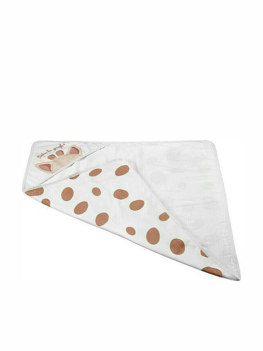 Sophie La Girafe Halat De Baie Pentru Bebeluşi Cu Glugă Girafe Multicolor 70x70cm