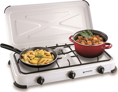 Kemper Liquid Gas Countertop Triple Burner White