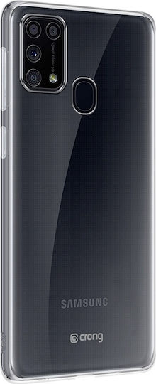 Crong Slim Back Cover Σιλικόνης 0.8mm Διάφανο (Galaxy M31)