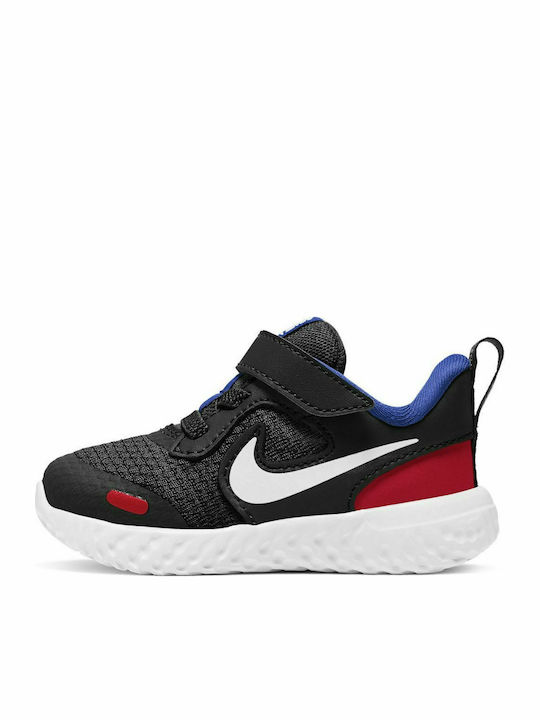 Revolution Revolution 5 Kids Sports Shoes Running with Hoop & Loop Closure Black / White / University Red