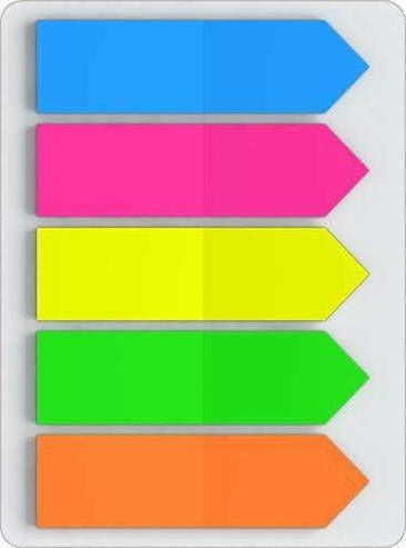 ErichKrause Neon Pfeile Selbstklebendes Lesezeichen