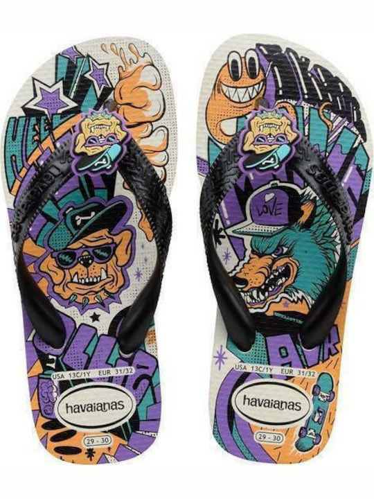 Havaianas Kinder Flip Flops Schwarz Top Grafitti