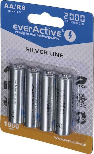 EverActive Silver Line Презареждащи батерии AA Ni-MH 2000mAh 1.2V 2бр
