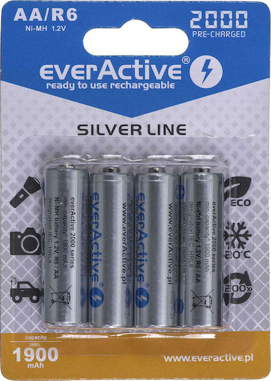 EverActive Silver Line Презареждащи батерии AA Ni-MH 2000mAh 1.2V 2бр