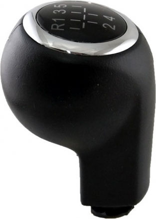 Carner Πόμολο Ταχυτήτων GK0911 για Opel Astra H / Corsa D / Zafira B Μαρκέ Χρώμιο / Μαύρο