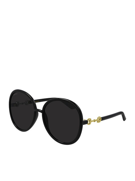 Gucci Sunglasses Μαύρα with Acetate Frame & Black Lens Gucci Sunglasses Μαύρα with Acetate Frame & Black Lens