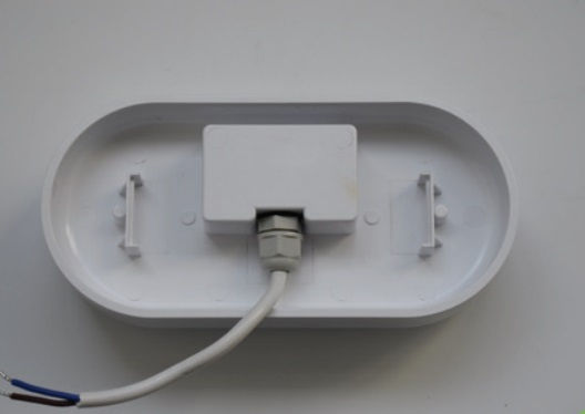 Aca Wall-Mounted Outdoor Turtle Light LED IP66 12W with Warm White Light 8.4x17.4x4.6εκ.