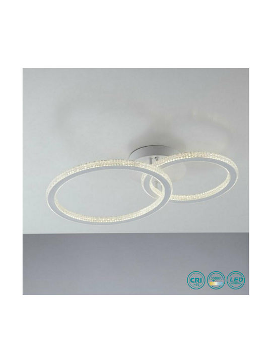 Fan Europe Bryant-PL2C Modern Plastic Ceiling Light with Integrated LED 65pcs White LED-BRYANT-PL2C