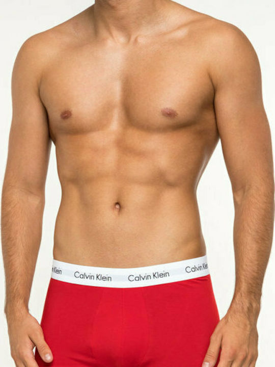 Calvin Klein Boxeri bărbați Marină / Roșu / Alb 3Pachet