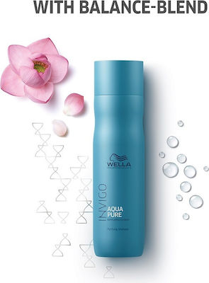 Wella Invigo Balance Aqua Pure Shampoos Deep Cleansing for All Hair Types 250ml