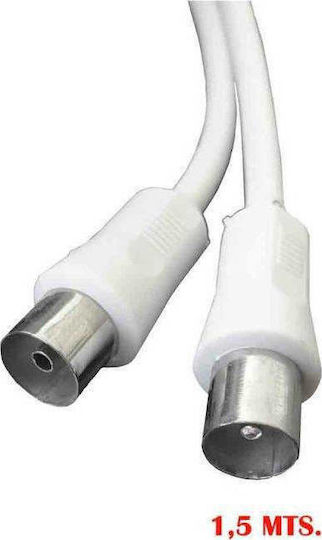 Kabelantenne Koax-Stecker - Koax-Buchse (119-08)