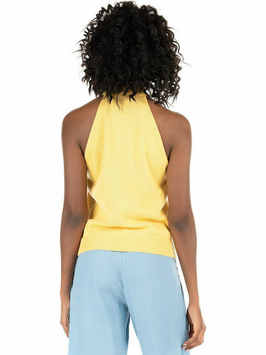 Vero Moda Αμάνικη Γυναικεία Μπλούζα Yellow/Cornsilk