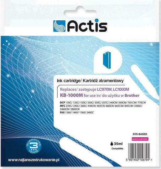 Actis Inkjet Printer Compatible Ink Brother LC1000M 36ml Magenta