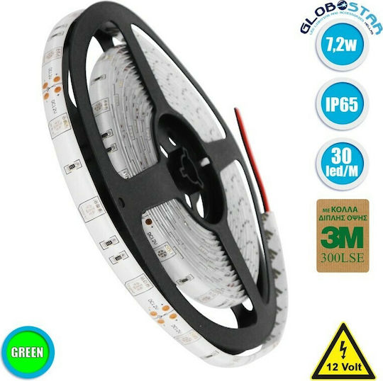 GloboStar Rezistent la apă Bandă LED 12V Verde Lumină 5m Tip SMD5050