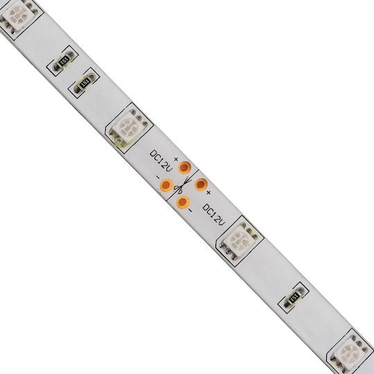 GloboStar Rezistent la apă Bandă LED 12V Verde Lumină 5m Tip SMD5050