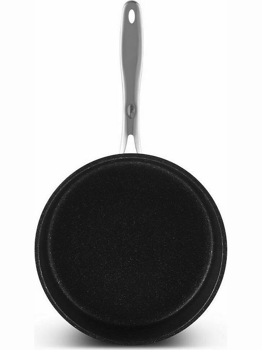 Edenberg Pan mit Deckel aus Aluminium mit Steinbeschichtung Black 24cm